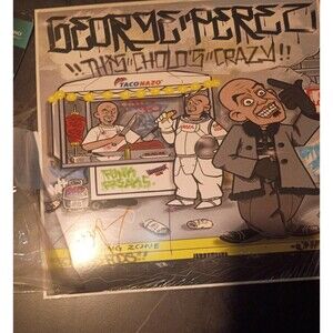 Rare George Perez autographed comedy album vinyl brand new 49/1000